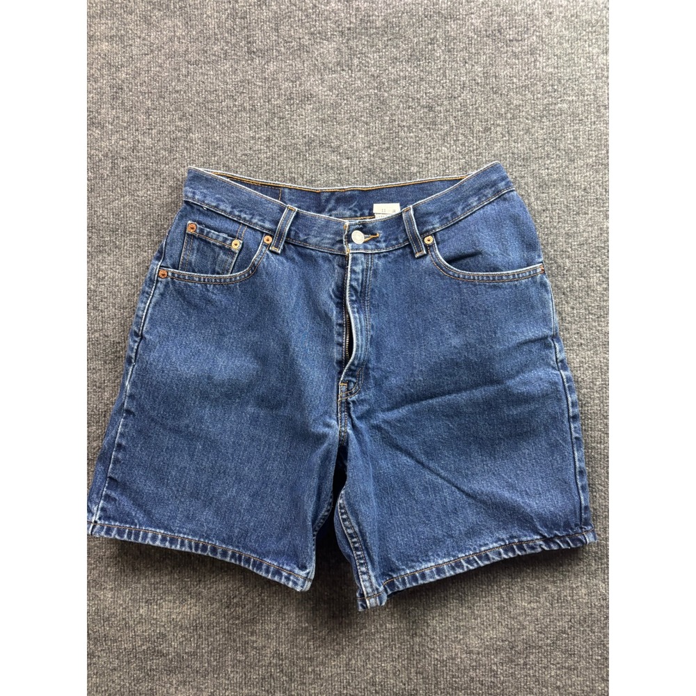 Vintage Levi's 478 Denim Shorts Womens 11 Blue High Rise Medium Wash Cotton
